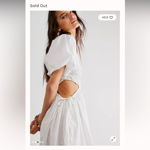 FREE PEOPLE Kalina Midi Dress Endless Summer Size extraSmall - Picture 4 of 4